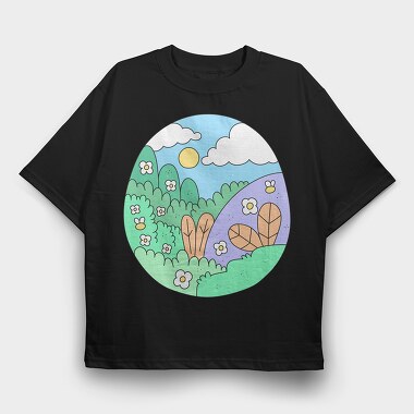 Garden 5, Tricou Oversize Barbati (Unisex)