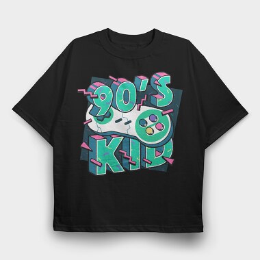 90 Kid, Tricou Oversize Barbati (Unisex)