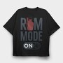 Rum Mode On, Tricou Oversize Barbati (Unisex)
