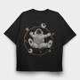 Abstract Astronaut, Tricou Oversize Barbati (Unisex)