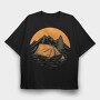 Vintage Adventure Outdoor Camping 1, Tricou Oversize Barbati (Unisex)