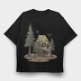 Retro Nature Outdoor 25, Tricou Oversize Barbati (Unisex)