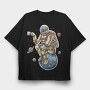 Coffee Astronaut, Tricou Oversize Barbati (Unisex)