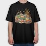 Autumn Harvest Pumpkins, Tricou Oversize Barbati (Unisex)