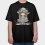 Autumn Whimsy Girl, Tricou Oversize Barbati (Unisex)