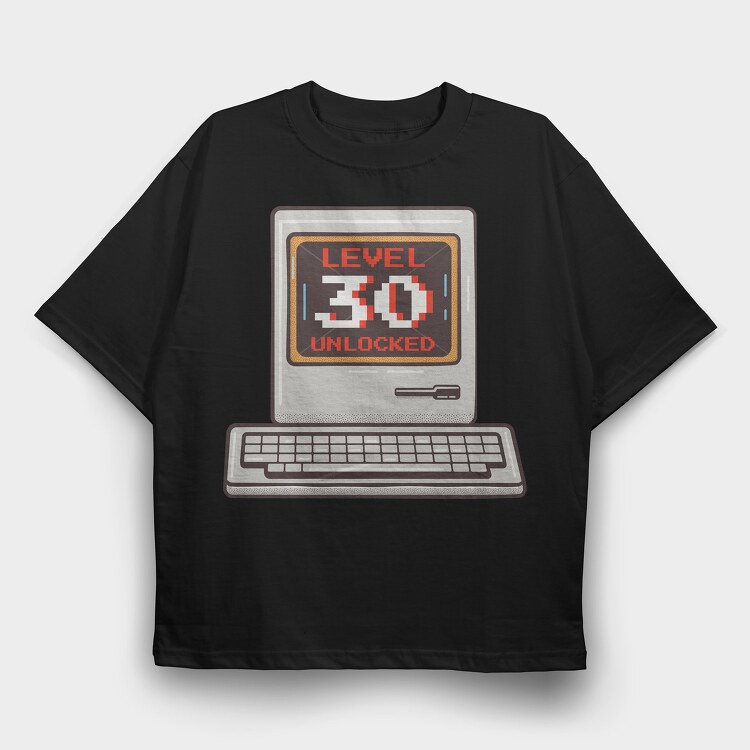 Old Pc Level 30 Unlocked, Tricou Oversize Barbati (Unisex)