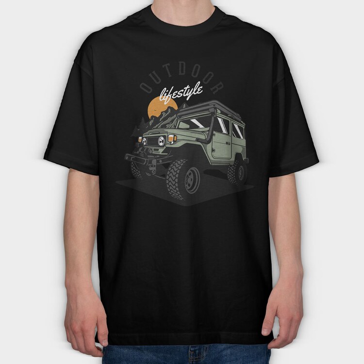 Outdoor Lifestyle, Tricou Oversize Barbati (Unisex)