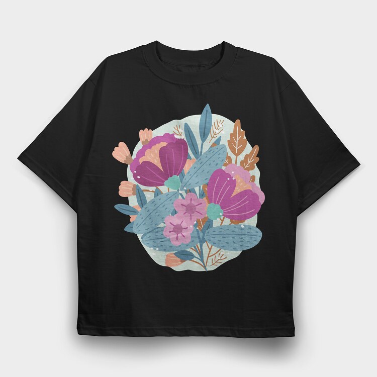 Bouquet of Flowers 4, Tricou Oversize Barbati (Unisex)