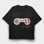 Retro Gamepad Lvl 30 Complete, Tricou Oversize Barbati (Unisex)