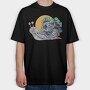 Snail Skull, Tricou Oversize Barbati (Unisex)