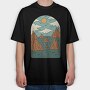 Landscape Nature, Tricou Oversize Barbati (Unisex)
