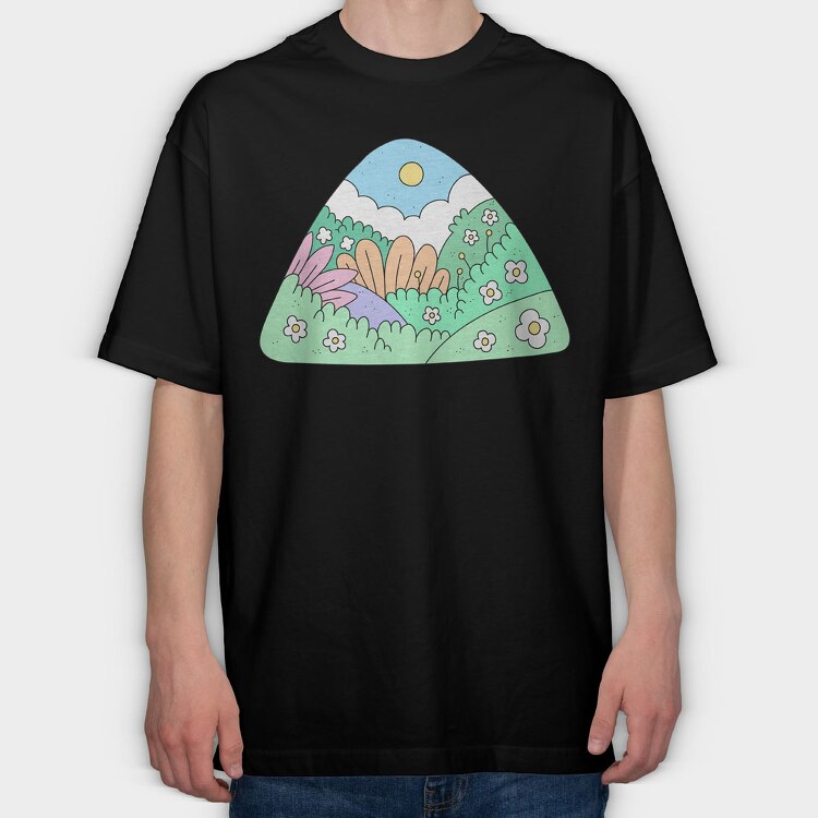 Garden 2, Tricou Oversize Barbati (Unisex)