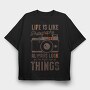 Life Is Like Photography, Tricou Oversize Barbati (Unisex)