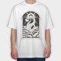 Lighthouse Kraken, Tricou Oversize Barbati (Unisex)
