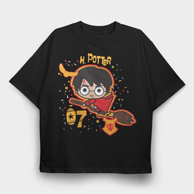 07 Harry Potter, Tricou Oversize Barbati (Unisex)