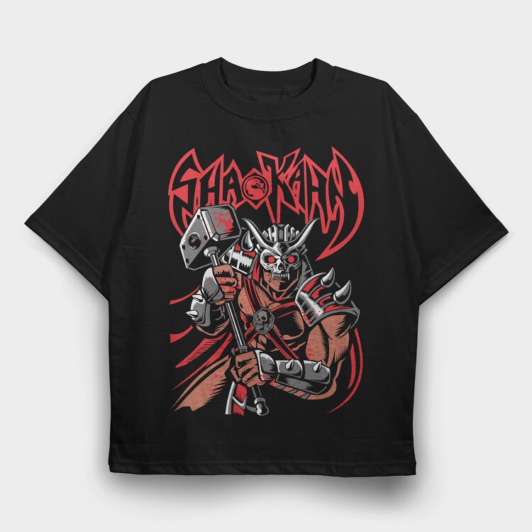 Shao Kahn, Tricou Oversize Barbati (Unisex)
