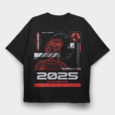 2025 1, Tricou Oversize Barbati (Unisex)
