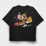 Crazy Jerry, Tricou Oversize Barbati (Unisex)