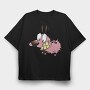 Cartoon Retro Courage the Cowardly Dog 1, Tricou Oversize Barbati (Unisex)