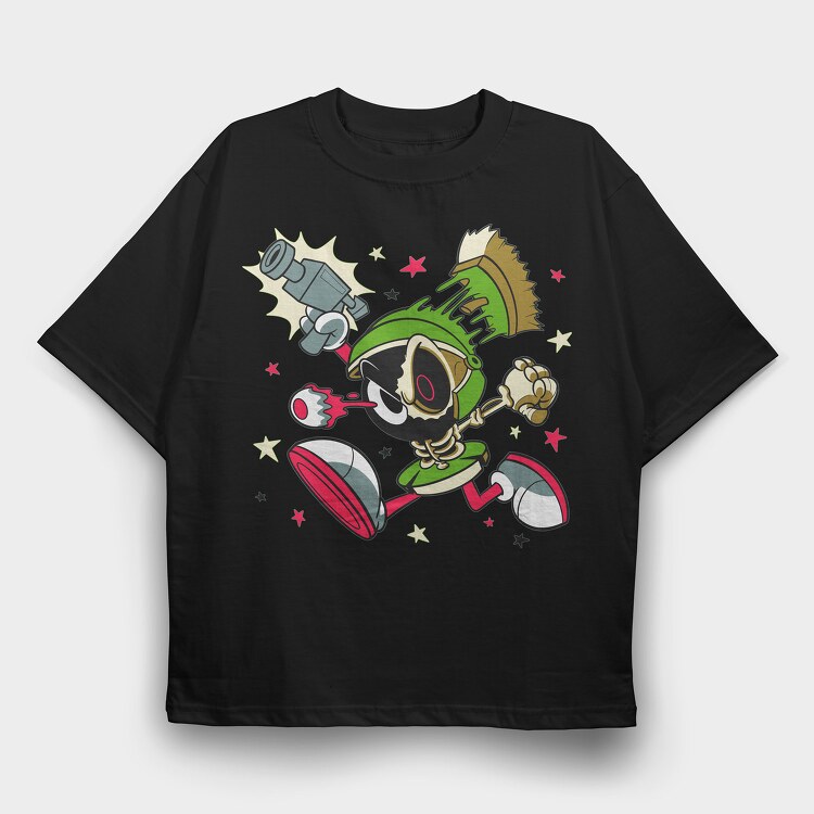 Crazy Marvin the Martain, Tricou Oversize Barbati (Unisex)