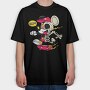 Crazy Mickey, Tricou Oversize Barbati (Unisex)