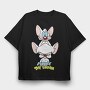 Pinky & the Brain 4, Tricou Oversize Barbati (Unisex)