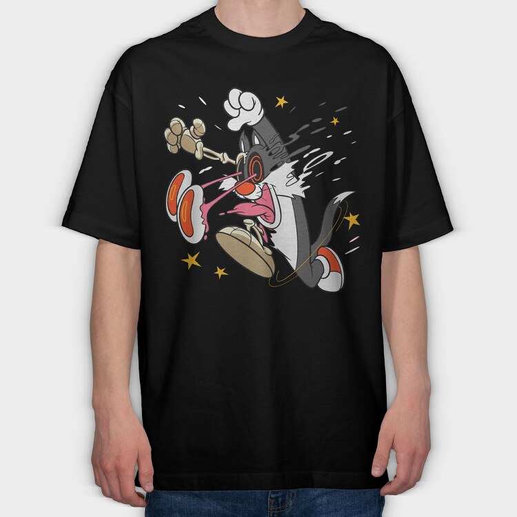 Crazy Silvestre, Tricou Oversize Barbati (Unisex)