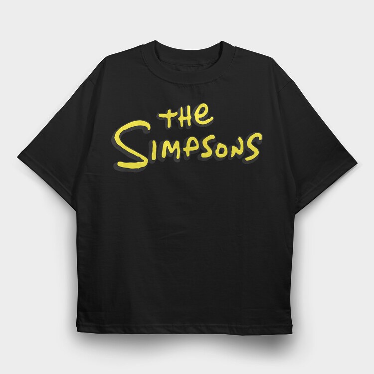 Simpsons Logo, Tricou Oversize Barbati (Unisex)