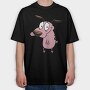 Cartoon Retro Courage the Cowardly Dog 5, Tricou Oversize Barbati (Unisex)