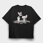 Pinky & the Brain 6, Tricou Oversize Barbati (Unisex)