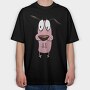 Cartoon Retro Courage the Cowardly Dog 6, Tricou Oversize Barbati (Unisex)