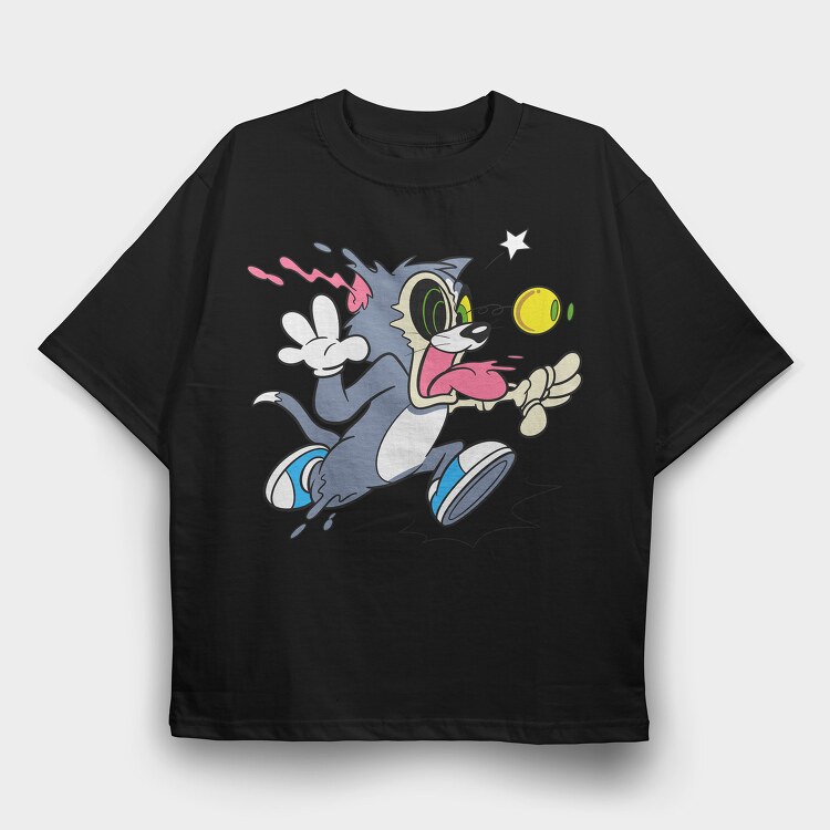 Crazy Tom, Tricou Oversize Barbati (Unisex)