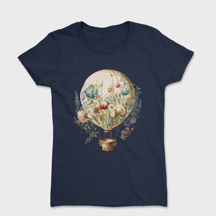 Balloon Floral Sky, Tricou Femei