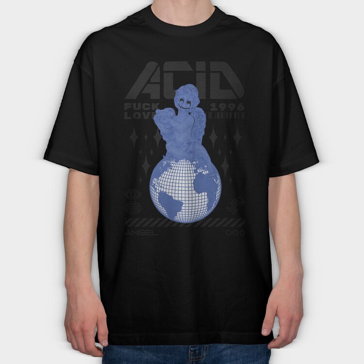 Acid Fuck Love 2, Tricou Oversize Barbati (Unisex)