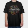 Platform 9 Harry Potter, Tricou Oversize Barbati (Unisex)