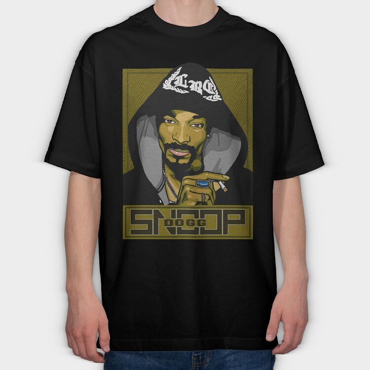 Snoop Dog 2, Tricou Oversize Barbati (Unisex)
