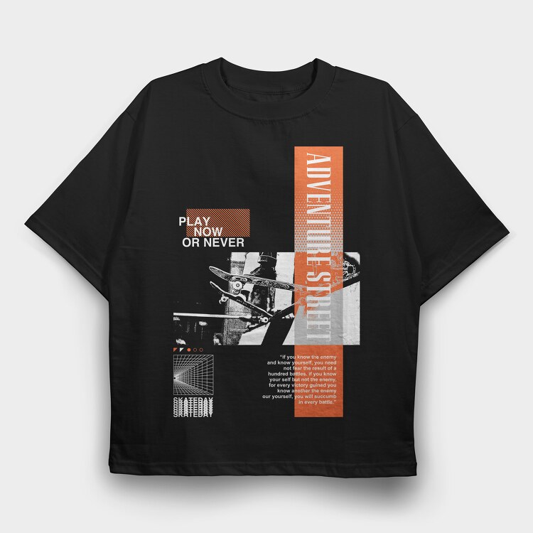 Adventure Street 2, Tricou Oversize Barbati (Unisex)