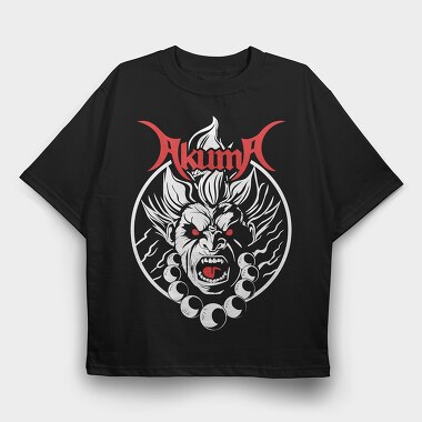 Akuma, Tricou Oversize Barbati (Unisex)