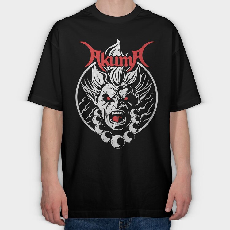 Akuma, Tricou Oversize Barbati (Unisex)