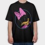 Cartoon Retro Daisy Duck 1, Tricou Oversize Barbati (Unisex)