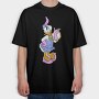 Cartoon Retro Daisy Duck 4, Tricou Oversize Barbati (Unisex)