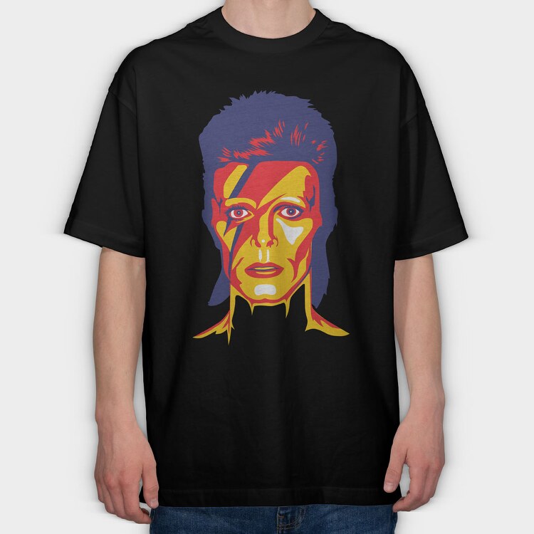 Aladdin Sane, Tricou Oversize Barbati (Unisex)