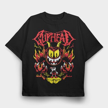 Cuphead 4, Tricou Oversize Barbati (Unisex)