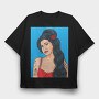 Amy Winehouse, Tricou Oversize Barbati (Unisex)