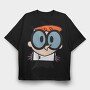 Cartoon Retro Dexter Laboratory 3, Tricou Oversize Barbati (Unisex)