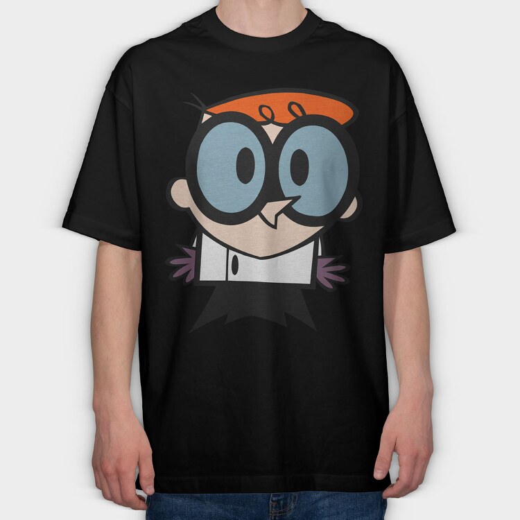 Cartoon Retro Dexter Laboratory 3, Tricou Oversize Barbati (Unisex)