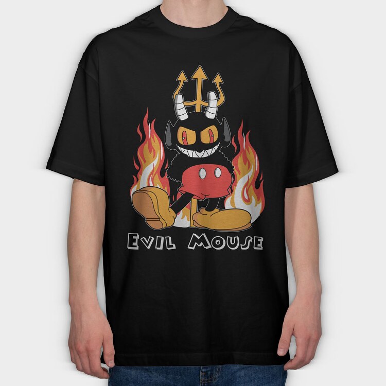 Cuphead 9, Tricou Oversize Barbati (Unisex)