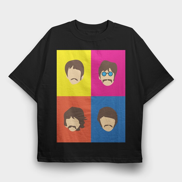 The Beatles 5, Tricou Oversize Barbati (Unisex)