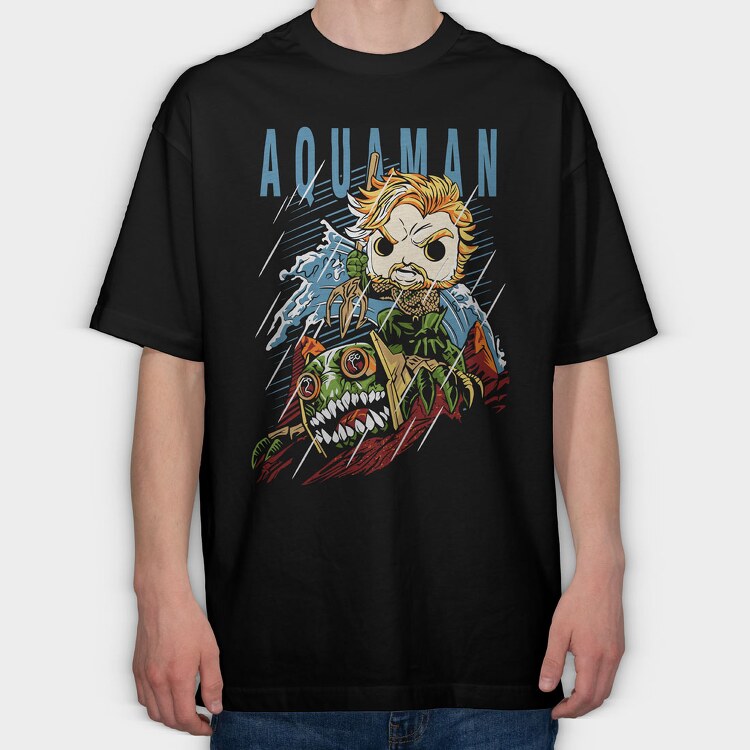Aquaman Comics, Tricou Oversize Barbati (Unisex)
