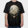 Balloon Floral Sky, Tricou Oversize Barbati (Unisex)